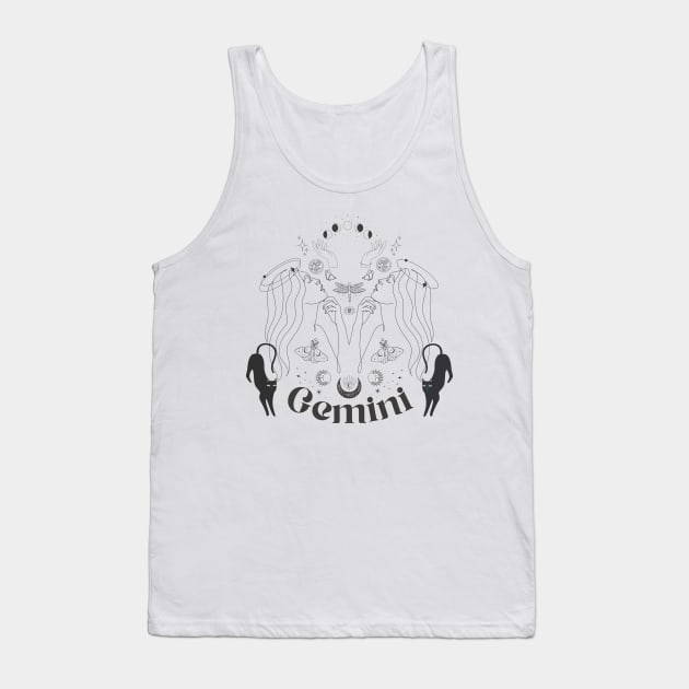 Mystical Gemini Tank Top by MitGlück